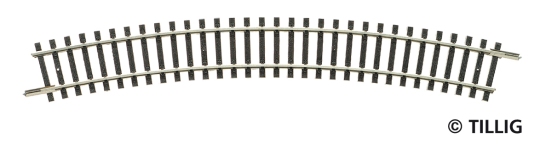 Tillig 83109 - TT Gebogenes Gleis R 11 R 310 mm 30°